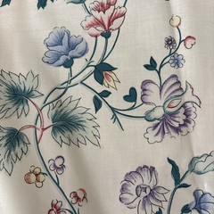 Laura Ashley Vintage Chinese Silk Chintz 48″ x 346″ 100% Cotton NOS