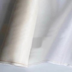 55”Wide 8Momme Dyeable Natural White Silk Organza Fabric Wedding Gauze Mulberry