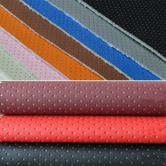 Quilted Vinyl Faux Leather Sponge Fabric Perforated Car Upholstery Material DIY