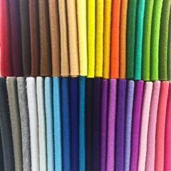 42 PCS Assorted Color Soft Felt Fabric Sheets 30x30cm DIY Craft 1.4mm