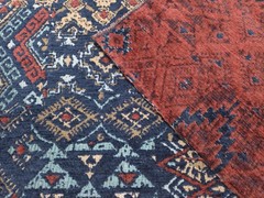 Covington ABILENE MULTI Red Blue Woven Jacquard Chenille Drapery Uph Fabric