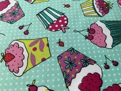 Fabric Pop Cupcakes 42”X 32”By Jo Ann 975