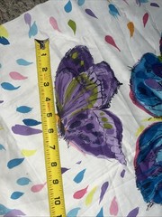 Butterfly Vtg Panel Abbot Fabrics Large Butterflies Unique
