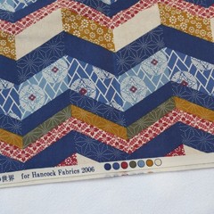 3.88Y Hancock Fabrics 2006 Japanese Print Novelty Patchwork Quilt Cotton Fabric