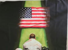 Digitally Printed Praying Solider USA Fabric Panel 44″L X 34.5″W By Four Seasons