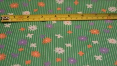 Bright Green Vintage Cotton Quilt Corhan Fabric 45″ x 37″