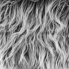 Faux Fur Fabric Square Patches for Crafts, Sewing, 10 x 20 Inch, Grey Frost