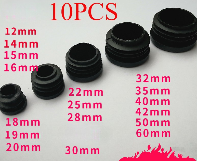 Carbon tube plug stopper rubber cap 12 14 15 16 19 20 22 25 28 30 35 40 50 60mm