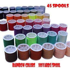 45 spools Sewing Thread Kits Polyester for Hand 45 spools, 45 Rainbow colors