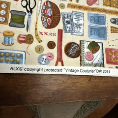 ALX VINTAGE COUTURIER Quilting Sewing fabric 54″ x 43″ ~ 1.5 yards