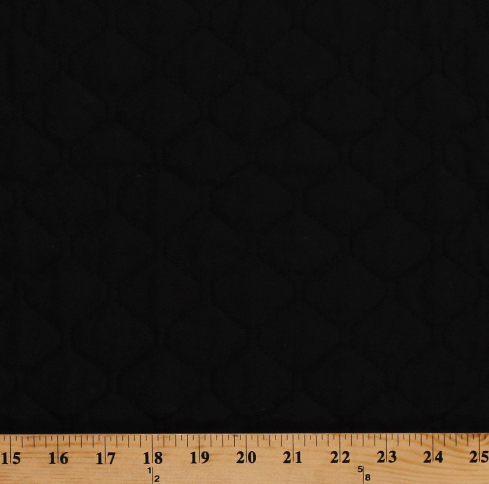 42″ Single Face Black Quilted Fabric by the Yard D268.09