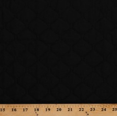 42″ Single Face Black Quilted Fabric by the Yard D268.09