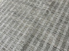 Designer Fabric Remnant Gray/beige 25” X 66” Metallic Thread