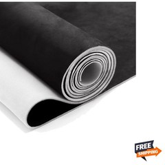 Suede Auto Headliner Fabric 120″ L × 60″ W with Foam Backing – Black Interior…