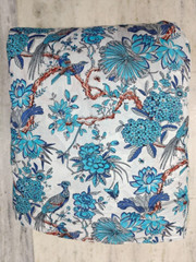 25 Yard Hand Block Print Handmade Cotton Indian Natural Sanganeri Print Fabric