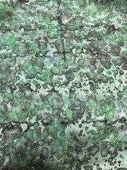 Green Splotchy different both sides 1 yard 100% Cotton Fabric Free Ship SBB2