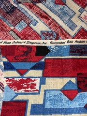 Vintage 50s House N Home Draperies MCM Barkcloth Fabric 66” X 48″