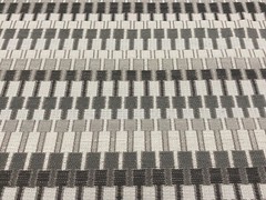 Villa Nova Geometric Jacquard Upholstery Fabric- Shiko / Carbon 5 yds V3223/03