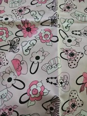 HTF Loralie Harris For Loralie Designs “Lady Bags”Cotton 18″x 44” Wide