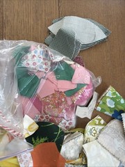 Vintage Cotton Fabric Scraps For Crumb Quilts & Crafts Junk Journal 5 Pounds LOT