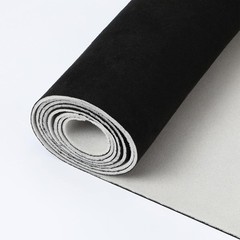 Breathable Black Suede Upholstery Material 60″ L x 48″ W – Ideal for Cars & More