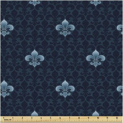 Waterproof Fleur De Lis Tapestry Fabric 108×58 inches