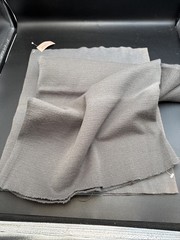 Lot Pendleton Woolen Mills Knit Trim Tube Fabric Remnants Dark Gray Blue Gray