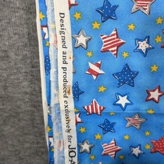 Patriotic Stars Blue Cotton Americana Sewing Quilting 44″ Wide – 5 Yards