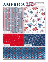 Northcott – America250 TM 23″ Canvas Tote Panel – Navy Multi