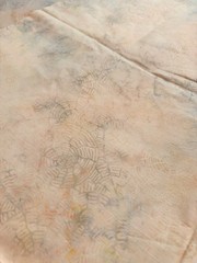 NEW Vintage Pastel Peach Pink Batik Cotton Fabric Quilt Sew Blender BTY 44″W