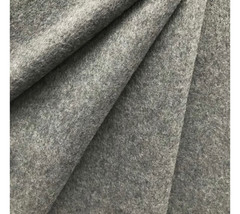 $36 for 2 Yards, Heather Med.Grey 60%wool For Coat. Blazer. Shawl. Cape &Hat#169