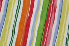 Sewing Fabric Home Dec Decor 59″ x1/2 yd Zepel Bright multi-color summer stripes