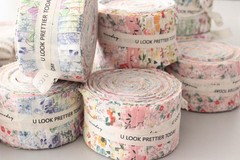 2.5 Inch Jelly Roll Fabric Strips Assorted Bundle,100% Cotton Precut Floral F…