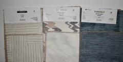 Lot 14 pcs Large 13″x26″ UPHOLSTERY FABRIC SAMPLES Woven Mixed Colors & Patterns