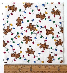 100 Quilt Fabric Squares 6.5″ x 6.5″ – Christmas – Santa, Bears, Snowmen, Rose