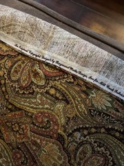 Raymond Waites Myesha Floral Maroon Brown Palette Upholstery Fabric-3 1/2 YX 51”