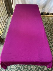 4.4 Yards Magenta Crepe Back Satin Fabric 108″ Extra Wide Shiny Matte Dress