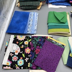 Large Lot Of Random Assorted Quilting Fabric