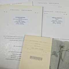 Chelsea Editions Embroidered Fabric Samples Lot of 8 Linen Textile Swatches