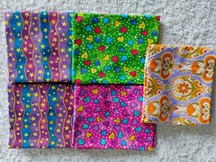 5 Fat Quarters Various Quilt Shop Quality Fabrics