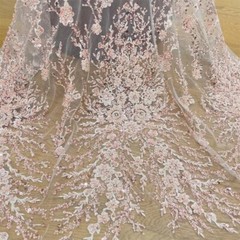 10 Colors 3D Beaded Lace Fabric Shiny Sequin Dress Dress DIY Decor Fabric Lace