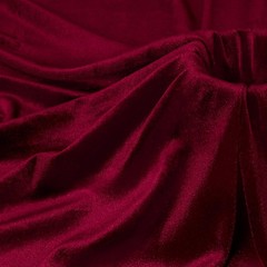 Burgundy Velvet Fabric by The Yard, 1 Yard x 60 Inch Wide Luxury & Soft Stret…