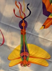 Springs Industries Multicolor Kites Birds Fish Butterfly 44” BTY