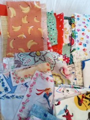 Mix Lot of Quilt Craft Sew Variety Novelty Remnants – Scraps Cottons