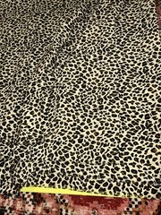 New Leopard Cheetah Animal Print Fabric Nearly 4 Yards 17” x 44”Sewing Curtains