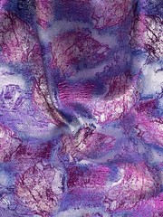 Purple Blue Jacquard Metallic Brocade Fabric 58” Width By The Yard