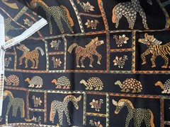Folkloric Fun JJILL LAMB Troy African Zebra Cotton Quilt Fabric Animal Print 2yd