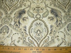 2 YDS P KAUFMANN TWIN TIGERS HEMP COTTON DRAPERY UPHOLSTERY FABRIC FOR LESS