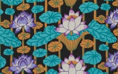 KAFFE FASSETT LOTUS STRIPE BLACK GP140 1/2 yd original issue