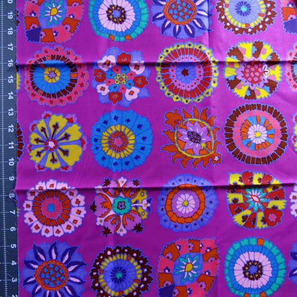 Kaffe Fassett Coll. , CARPET COOKIES, PWGP 192, Red, One Yard